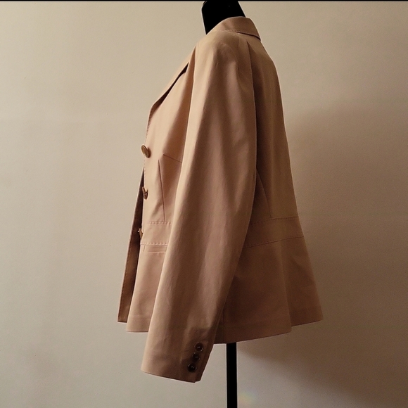 NWOT Lafayette 148 New York Single Breasted Blazer in Tan - Picture 9 of 15